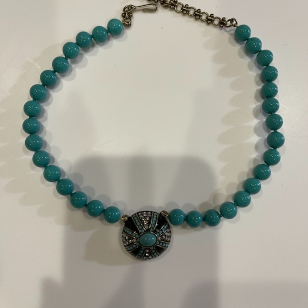 Heidi Daus Turquoise Beaded Necklace